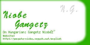 niobe gangetz business card